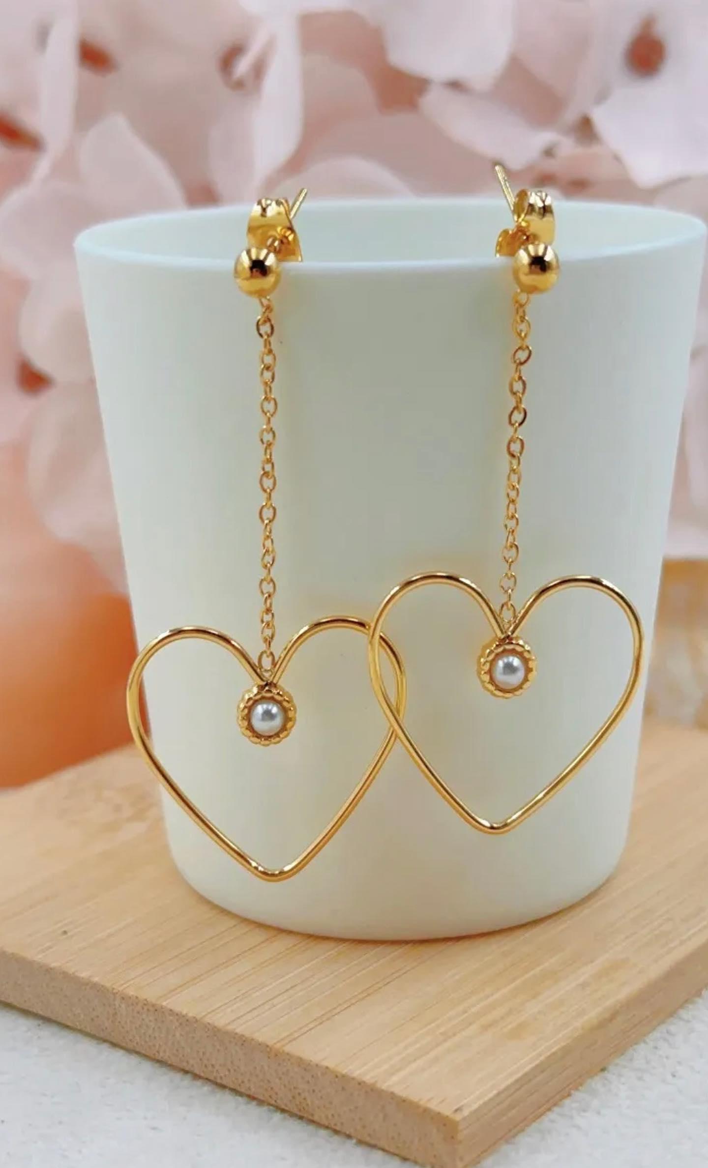 Boucle d´oreilles Coeur de Paris