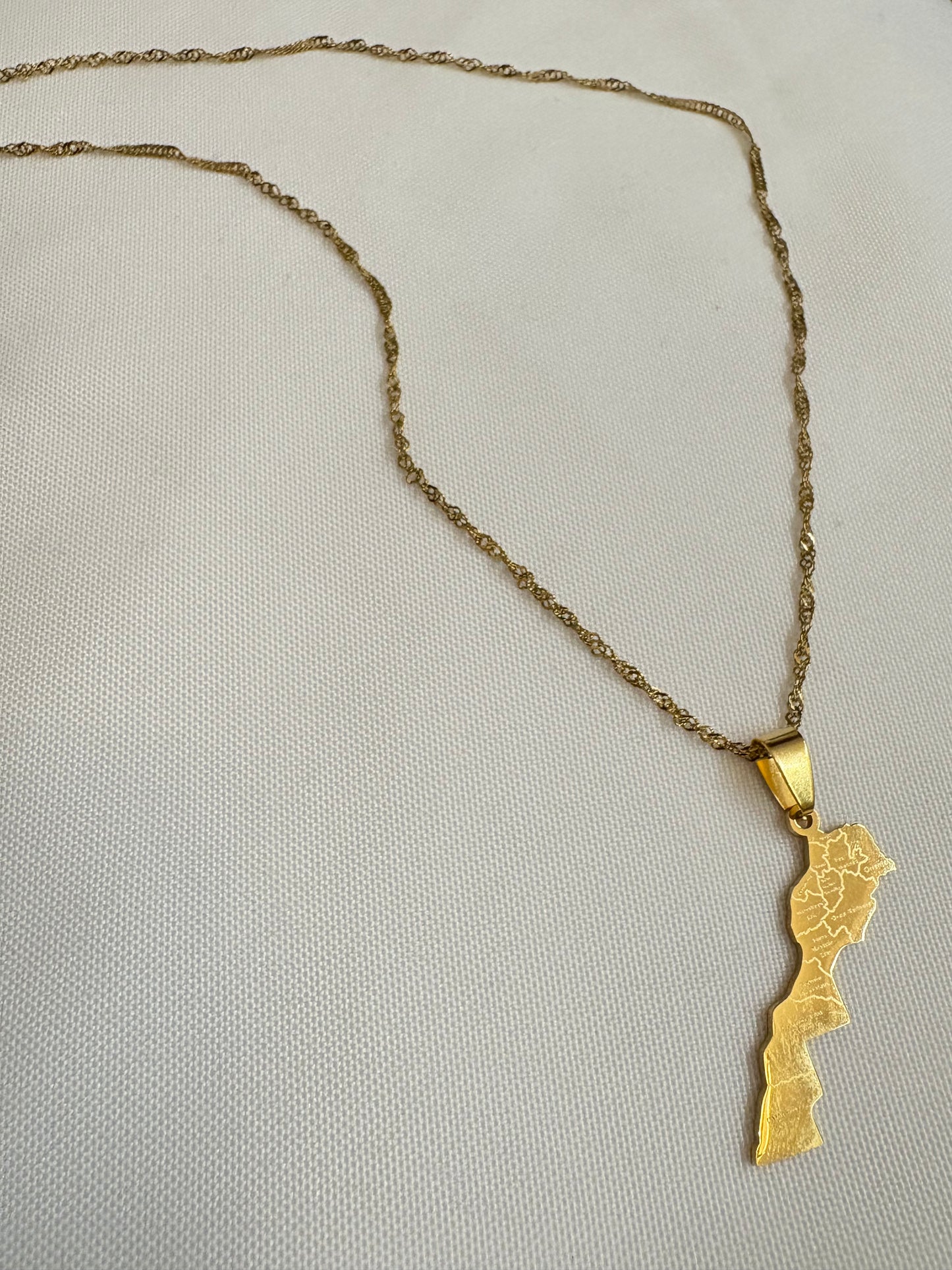 Collier Carte du Maroc