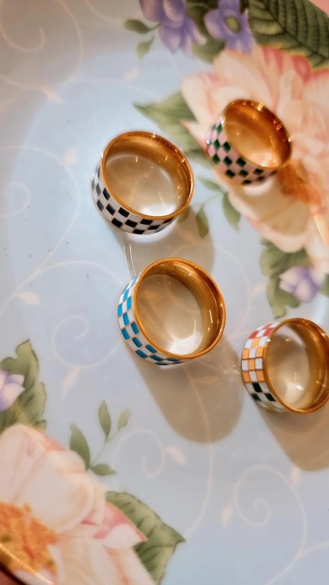 Bague Damier