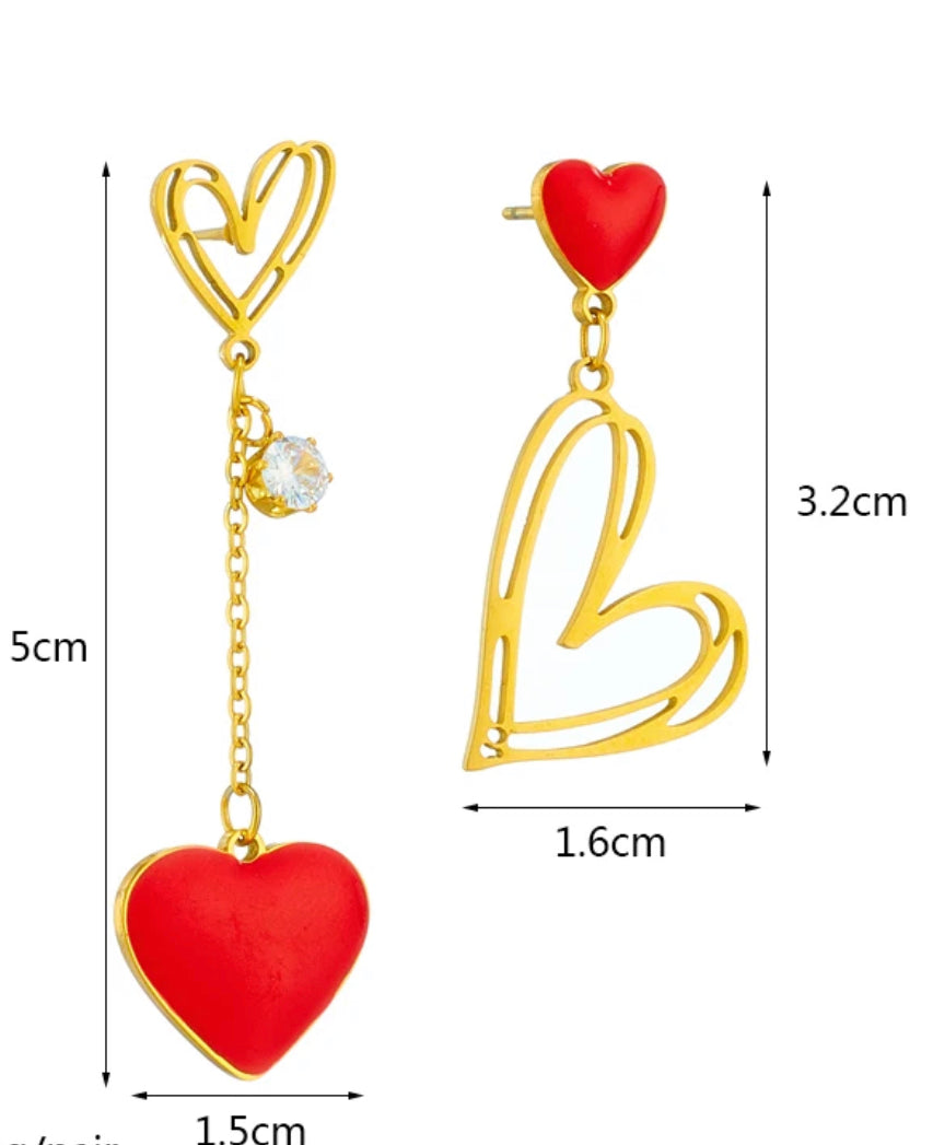Boucles d'oreilles RedLove