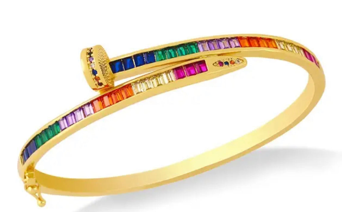 Bracelet Clou coloré