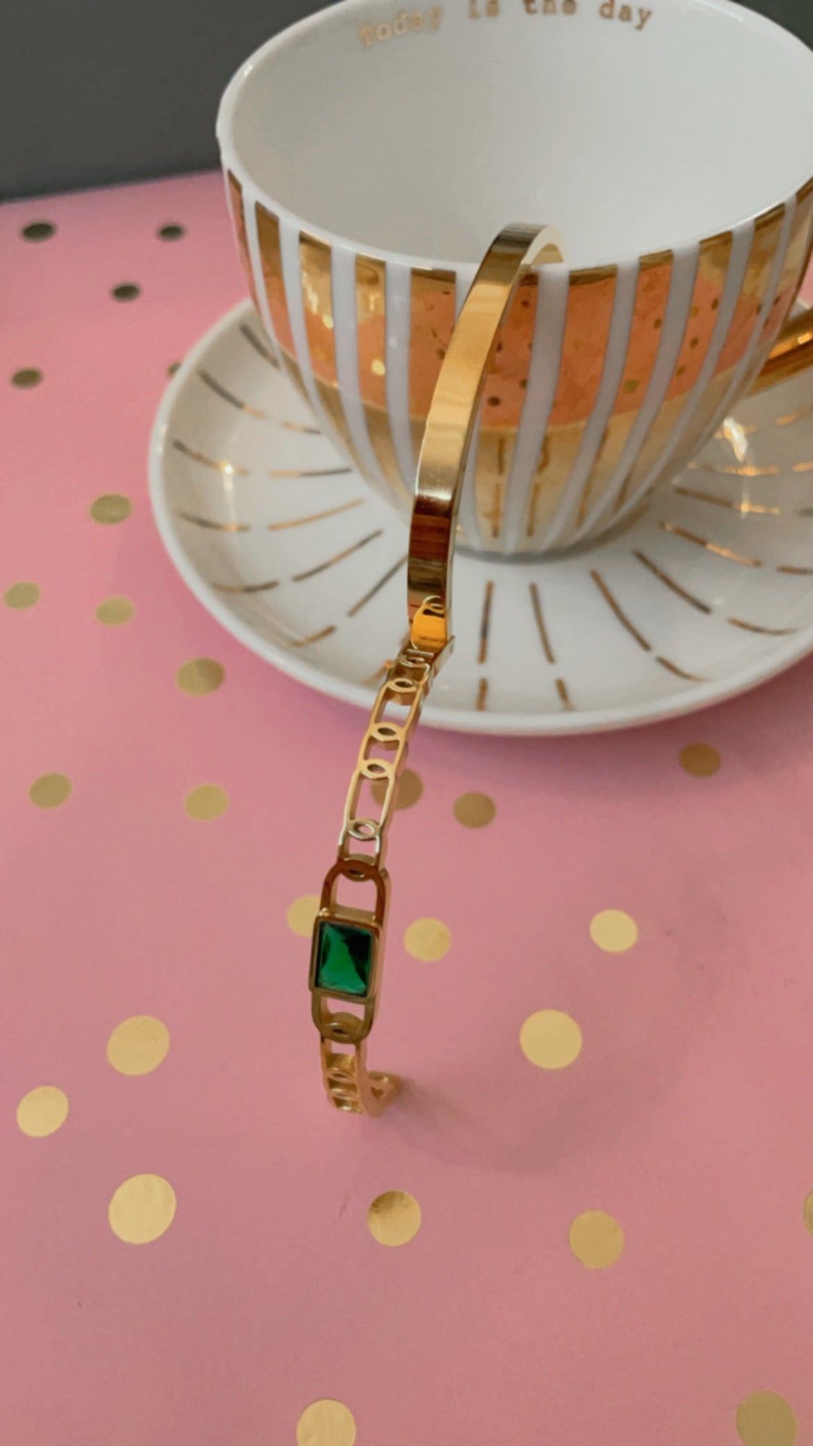 Bracelet Grille Verte