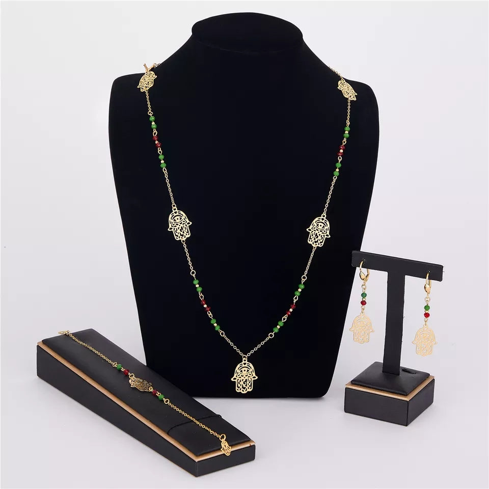 Ensemble Bijoux Main de Fatma