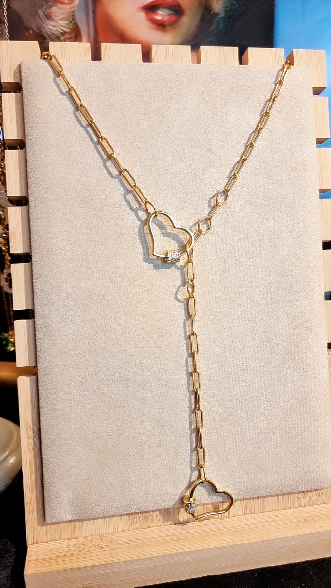 Sautoir Double coeur