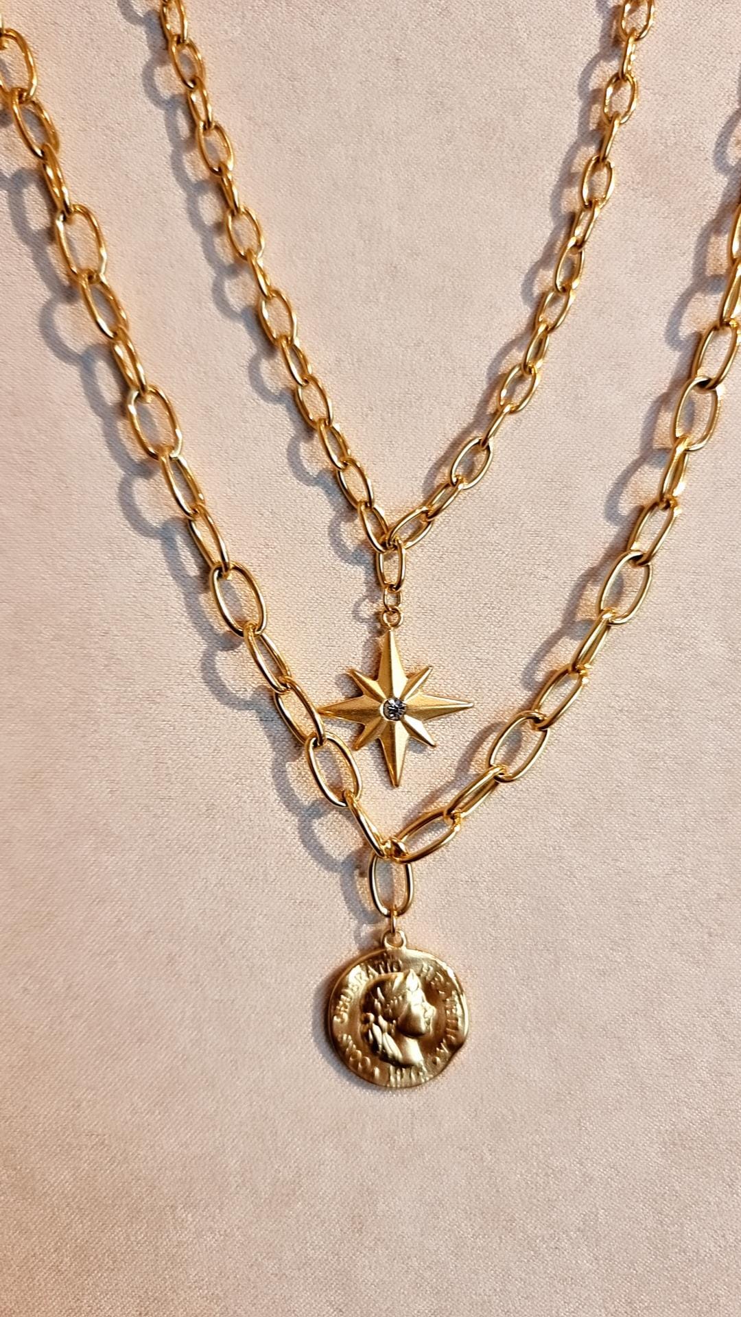 Sautoir/double collier Fanny