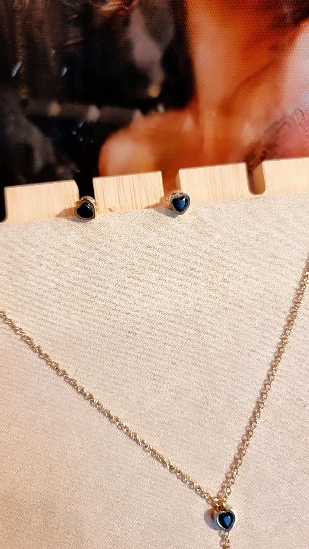 Collier coeur profond