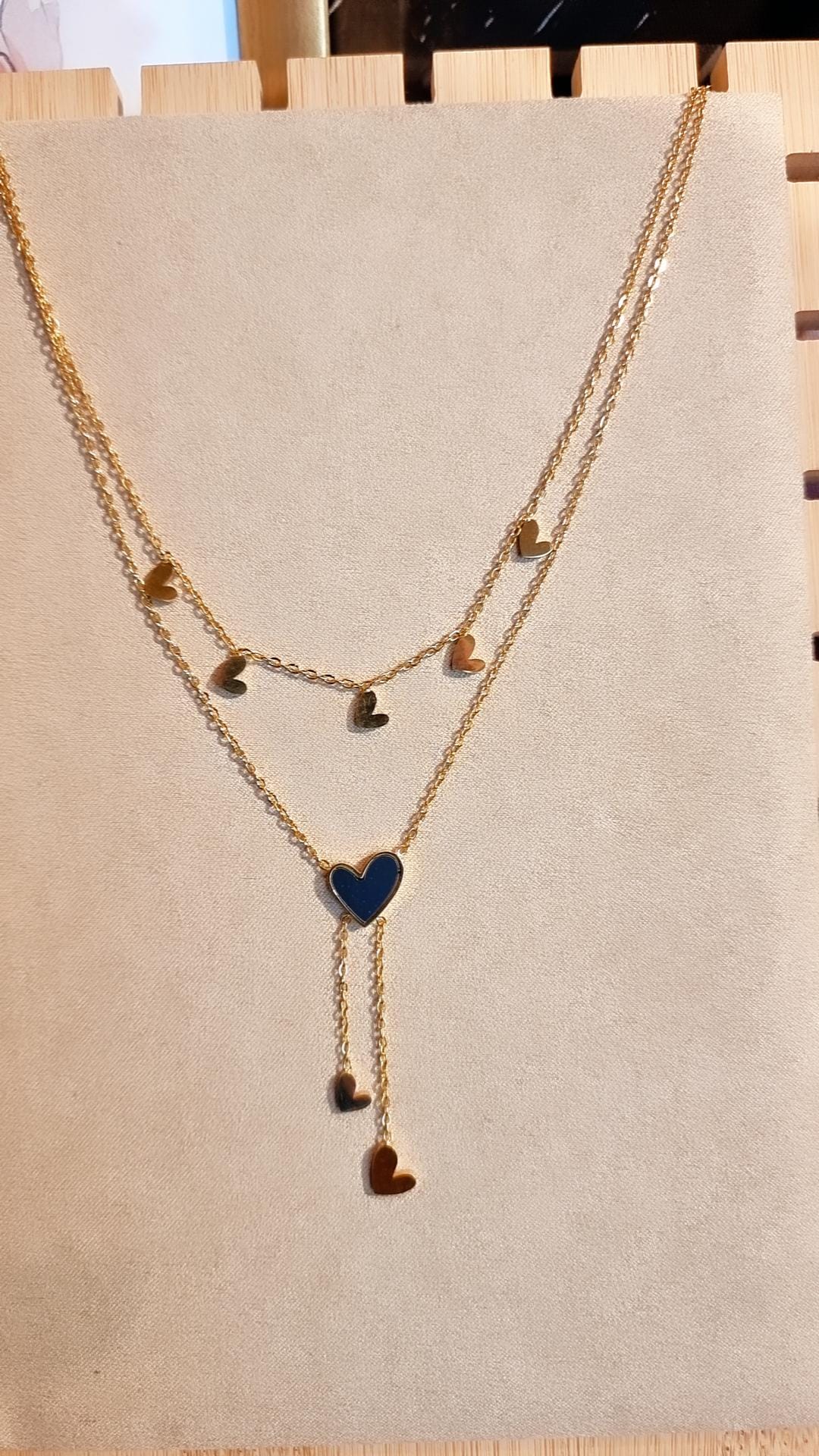 Collier Coeur Gris