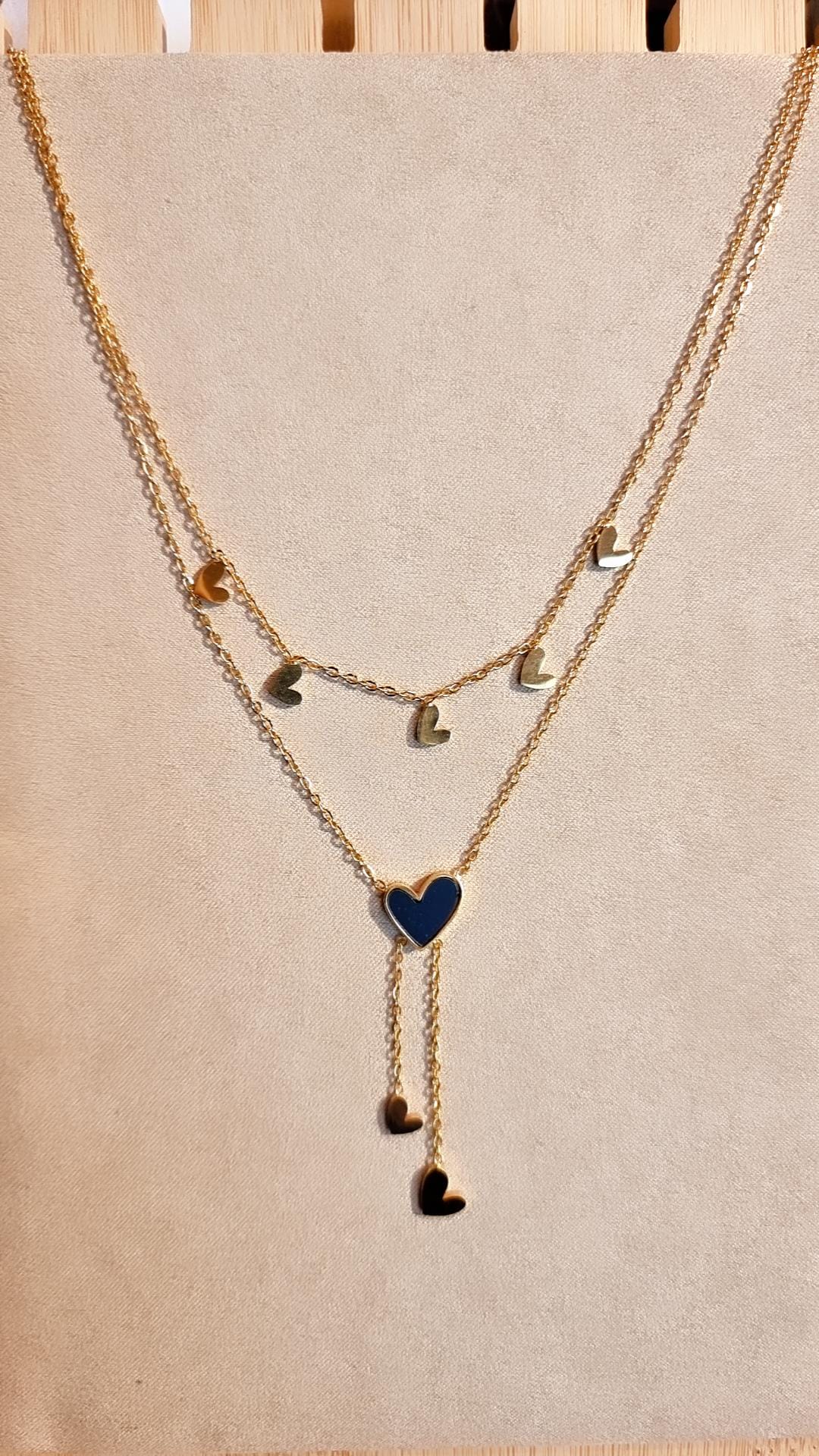 Collier Coeur Gris