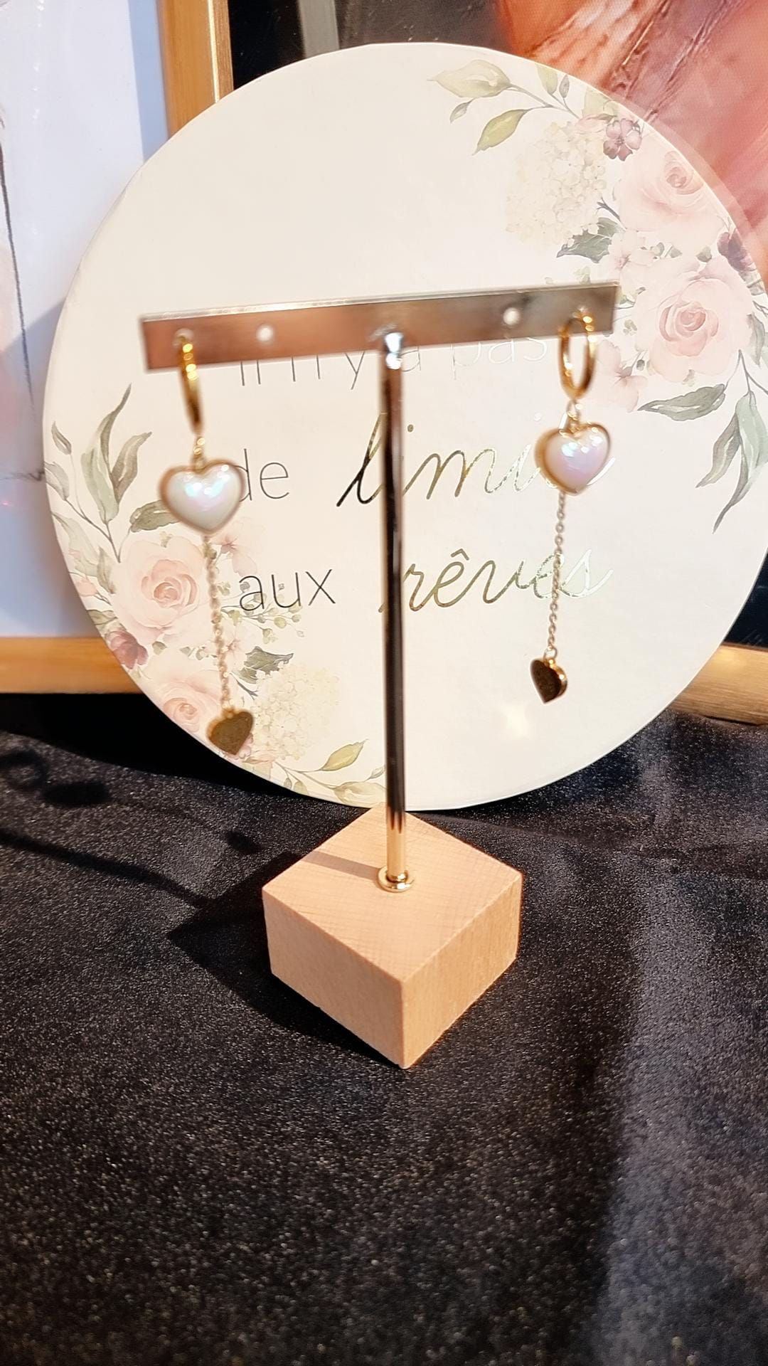 Boucles d'oreilles Coeur Bombé
