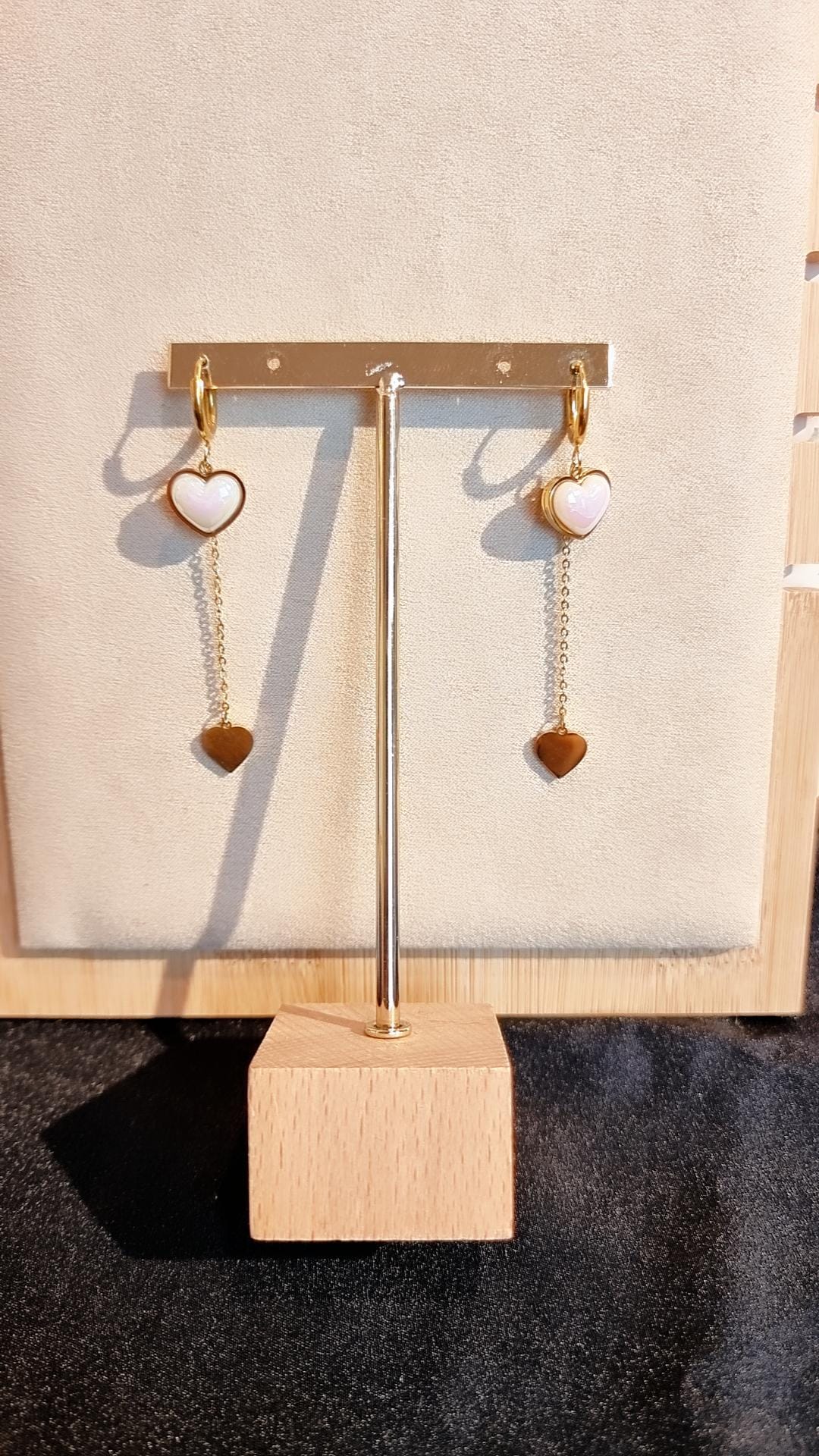 Boucles d'oreilles Coeur Bombé