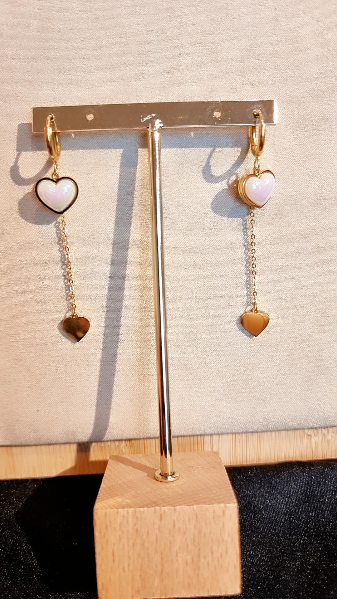 Boucles d'oreilles Coeur Bombé