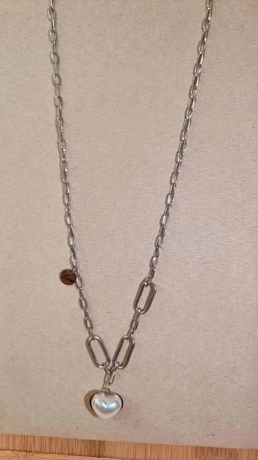 Collier Silver Heart