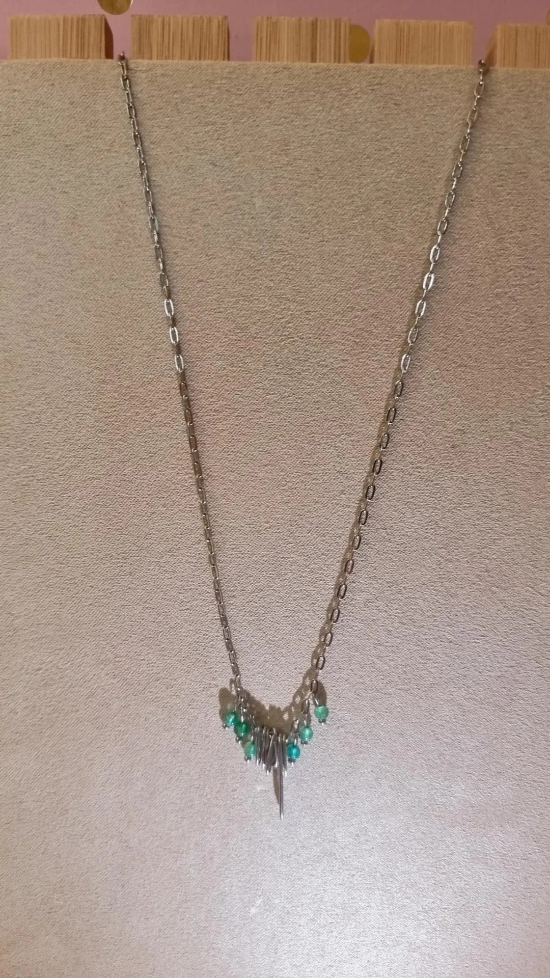 Collier Silver Green