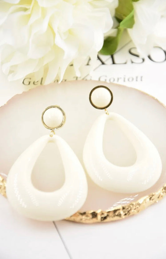 White Anouchka - Boucles D’oreilles