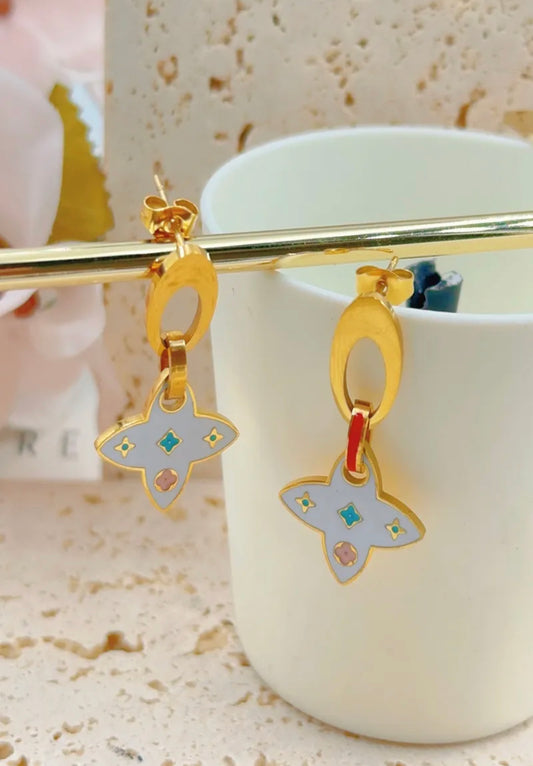 Venezia White - Boucles D’oreilles